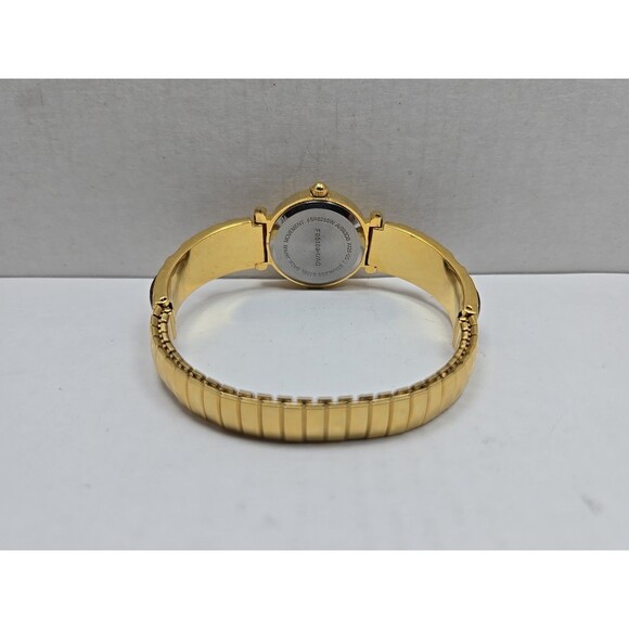 Avon Gold Tone Red Cabochon Bracelet Watch Japan Quartz New Battery 24mm Classic - Picture 8 of 11